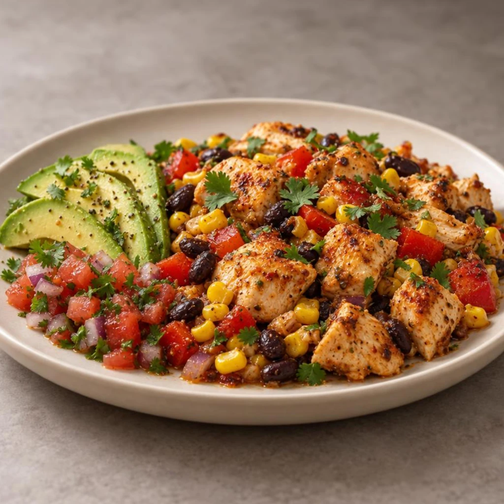 Microwave chicken bowl